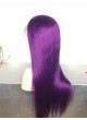 2-3 days  Full lace wig pre plucked hair line baby hair 100% human hair 8A + quality straight ombre 1b/purple
